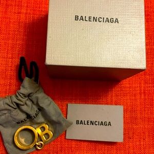 Authentic Balenciaga B Logo Ring
